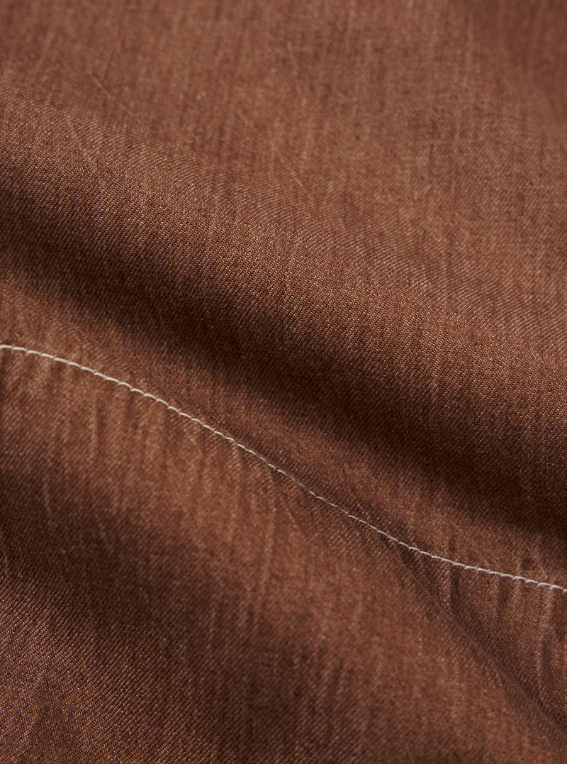 Brown Meco Denim Marine Gilet