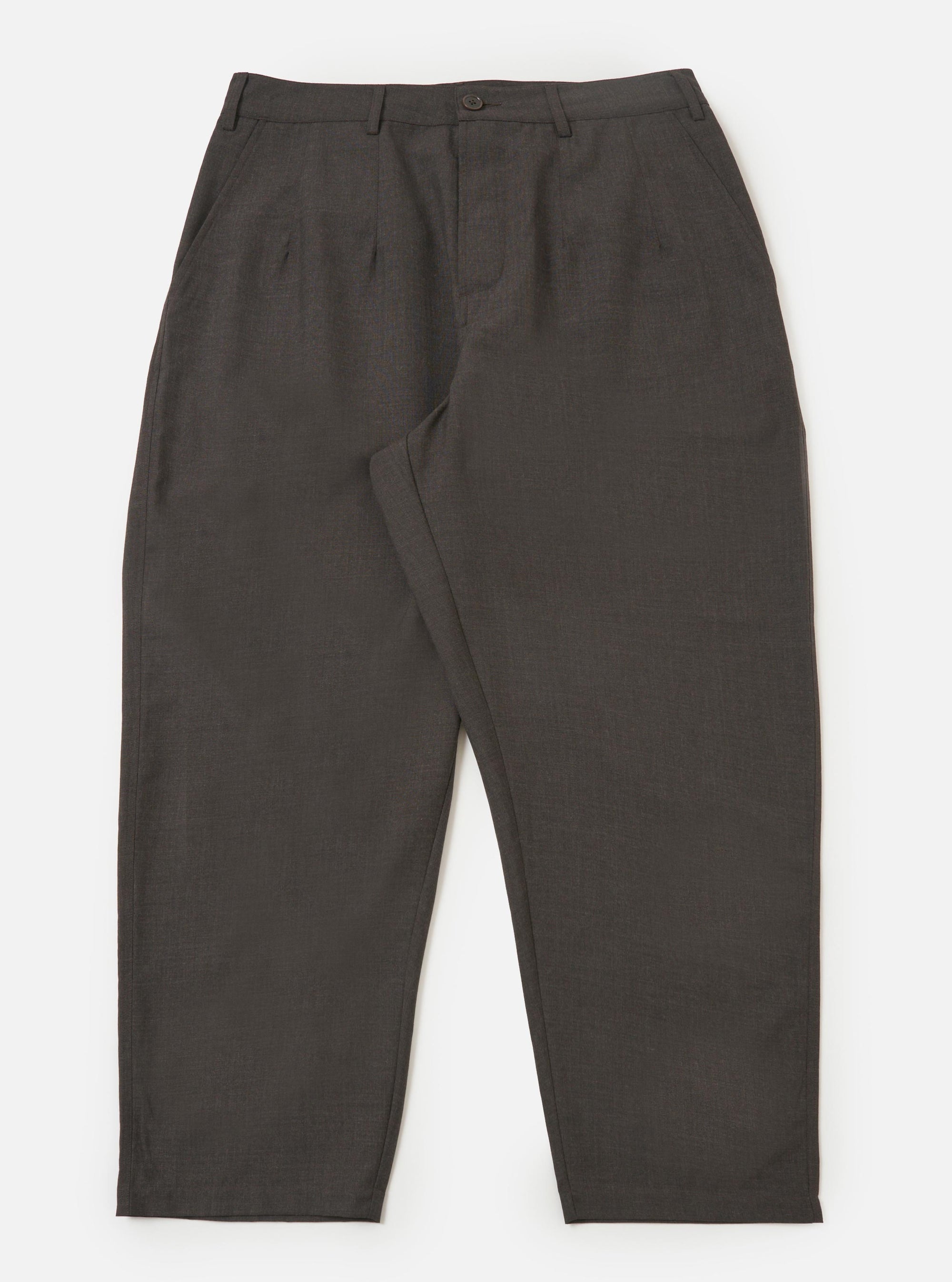 Brown Marl Tropical Suiting Dutch Pant