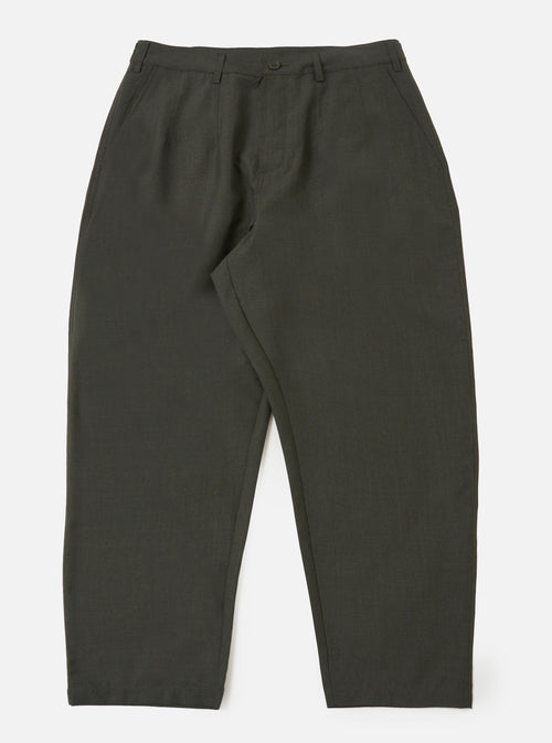 Olive Marl Tropical Suiting Dutch Pant