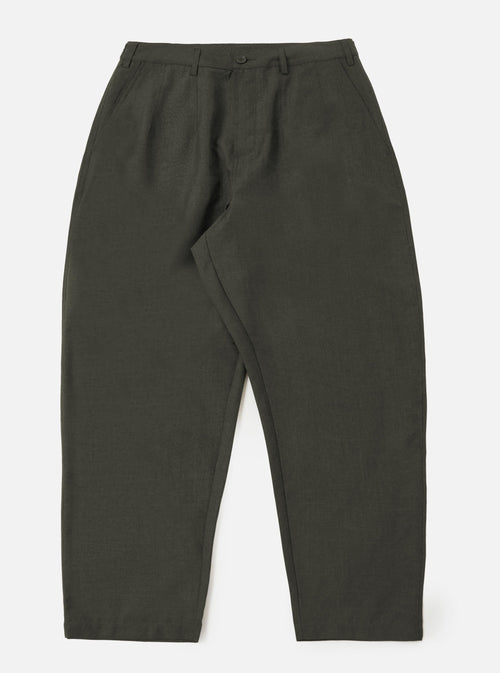 Olive Marl Tropical Suiting Dutch Pant