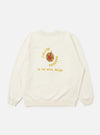 Ecru Brush Back Sweat FM Raglan Sweatshirt