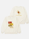 Ecru Brush Back Sweat FM Raglan Sweatshirt