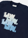 Navy Brush Back Sweat FM Raglan Sweatshirt