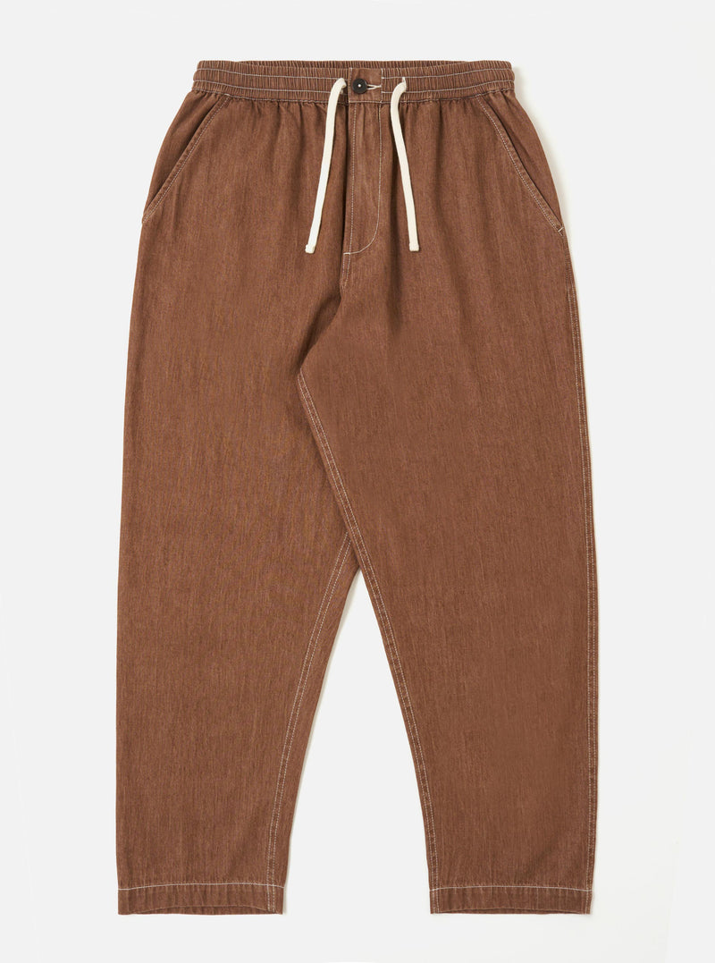 Brown Meco Denim Hi Water Trouser
