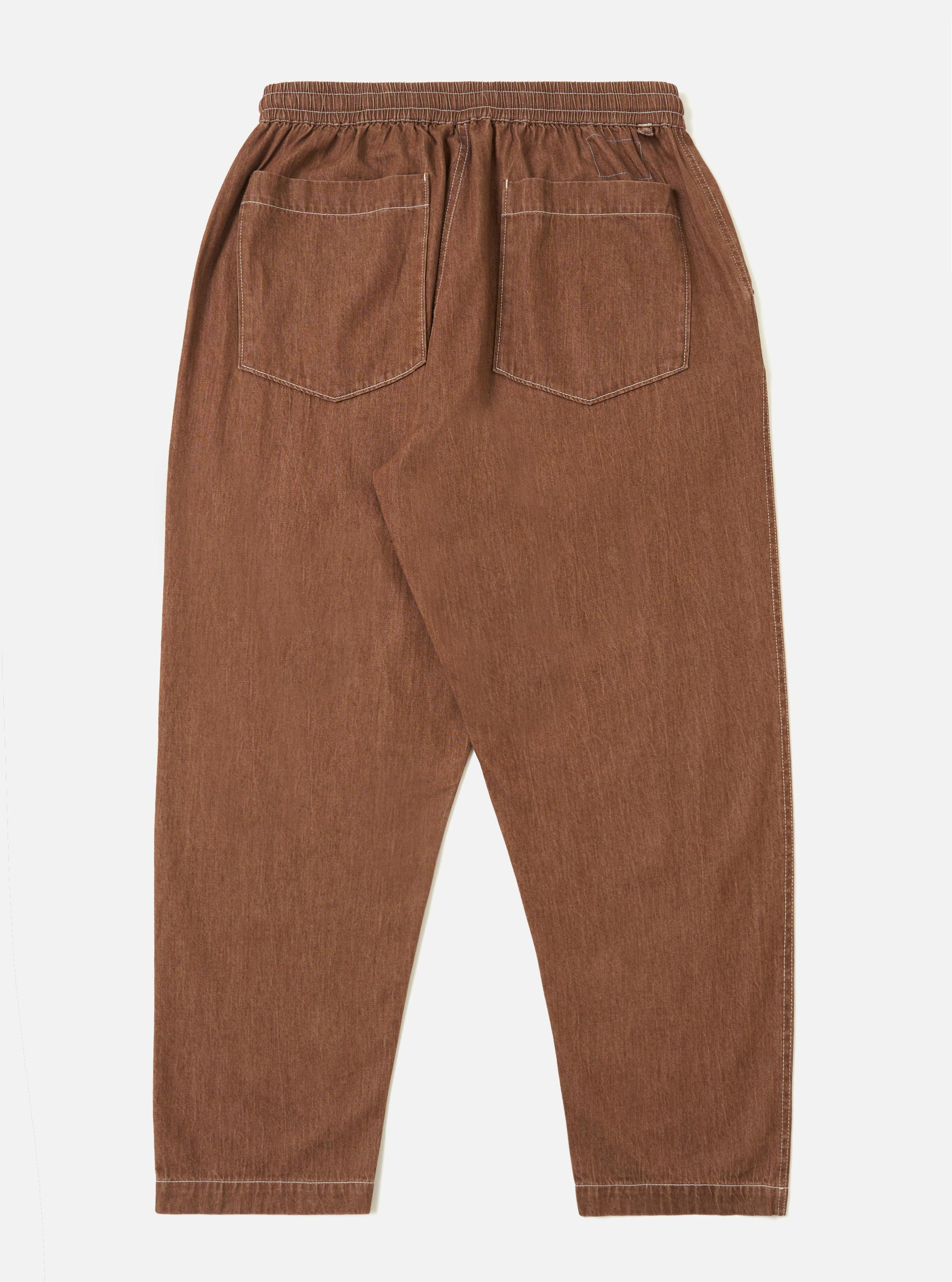 Brown Meco Denim Hi Water Trouser