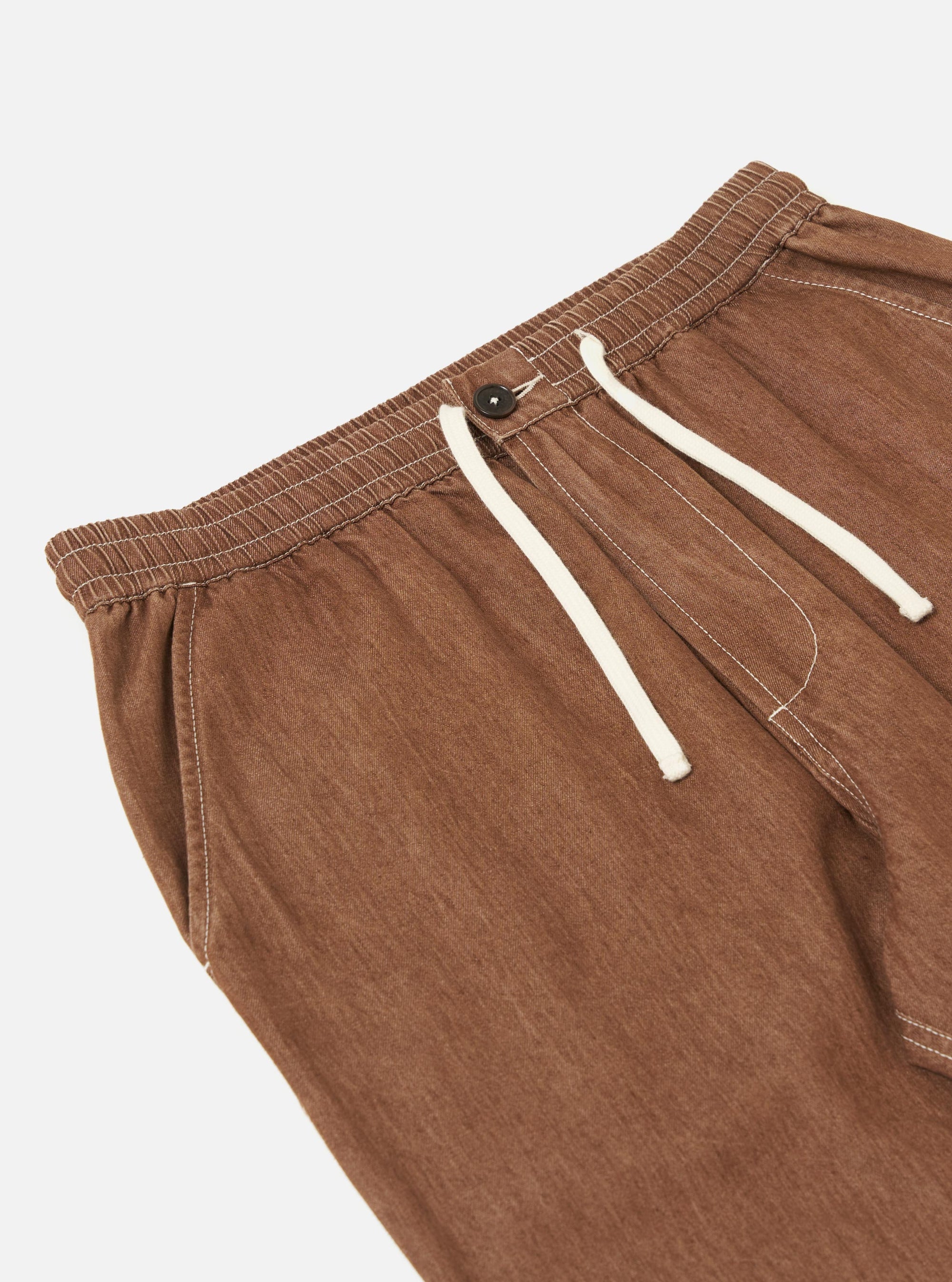 Brown Meco Denim Hi Water Trouser