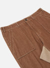 Brown Meco Denim Patched Fatigue Pant