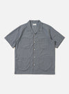 Pale Blue Check Plaid Summer Overshirt