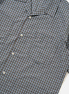 Pale Blue Check Plaid Summer Overshirt