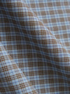 Pale Blue Check Plaid Summer Overshirt