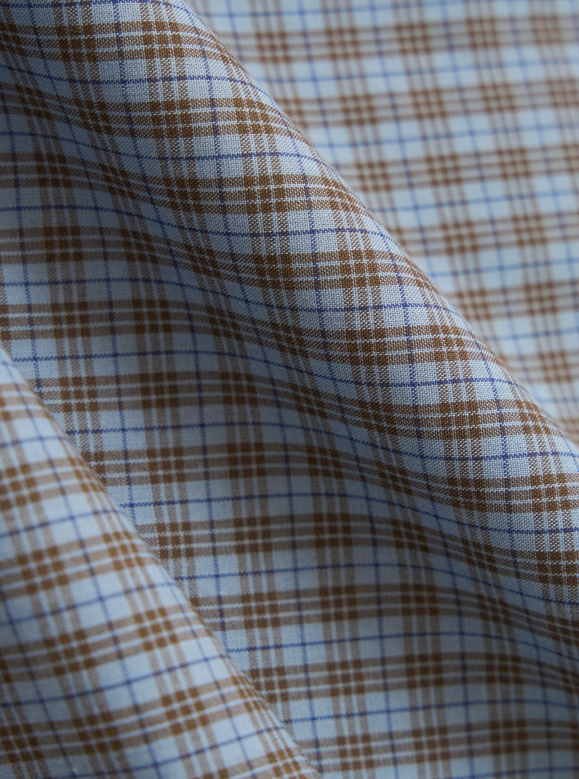Pale Blue Check Plaid Summer Overshirt