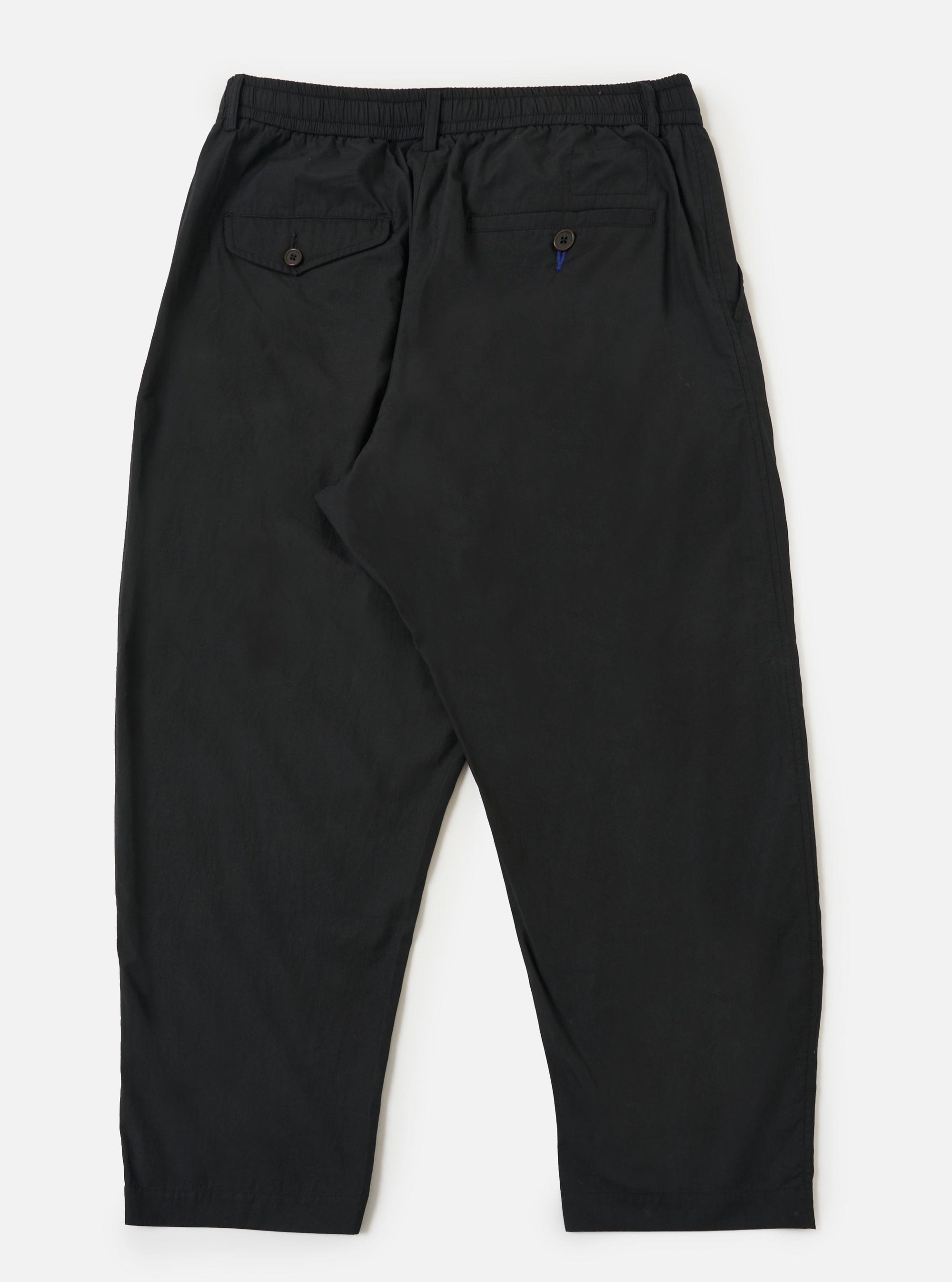 Black Broadcloth Oxford Pant