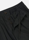 Black Broadcloth Oxford Pant