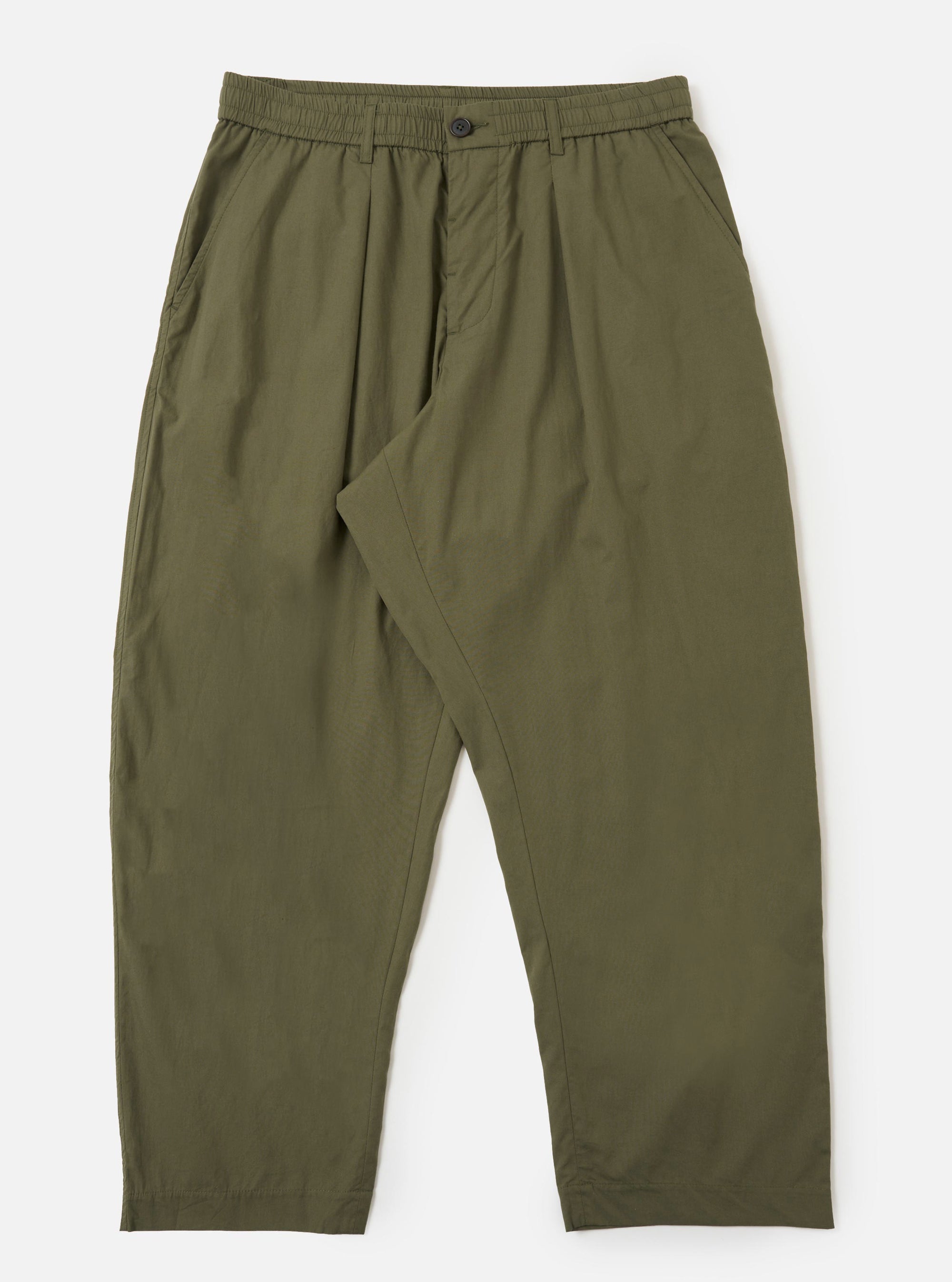 Olive Broadcloth Oxford Pant