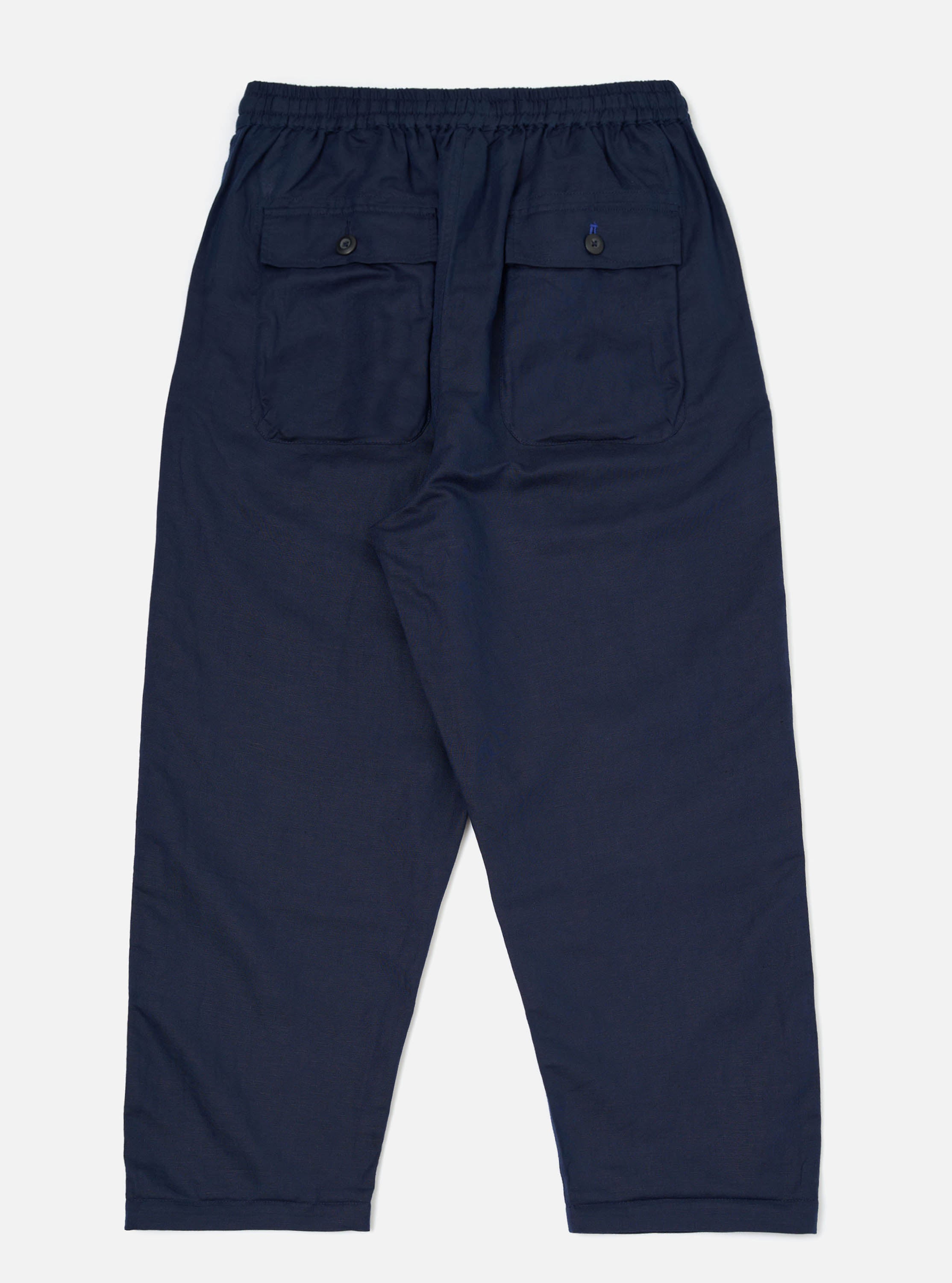 Men's Navy Linen Cotton Shirting Parachute Pant – Universal Works