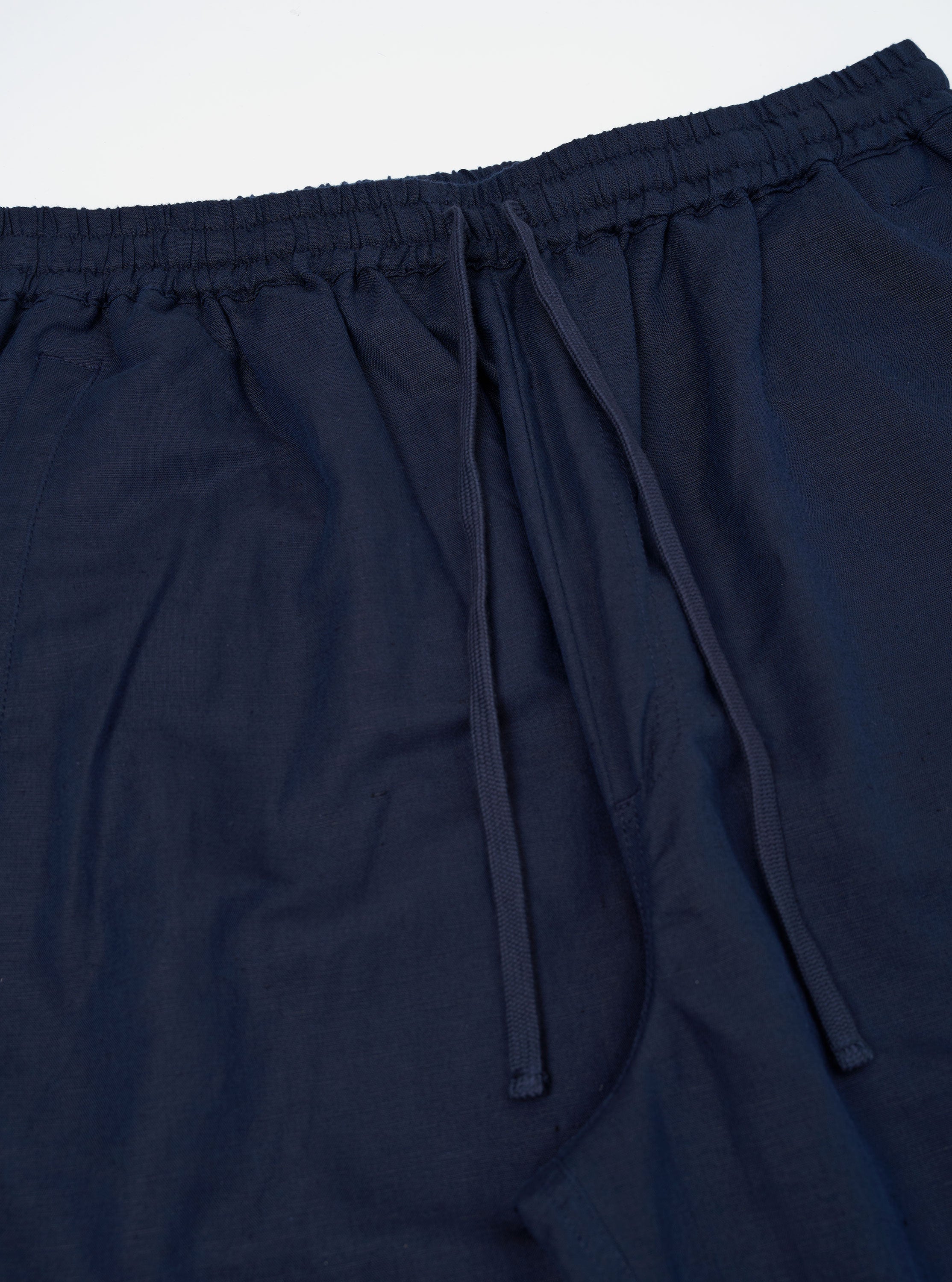 Men's Navy Linen Cotton Shirting Parachute Pant – Universal Works