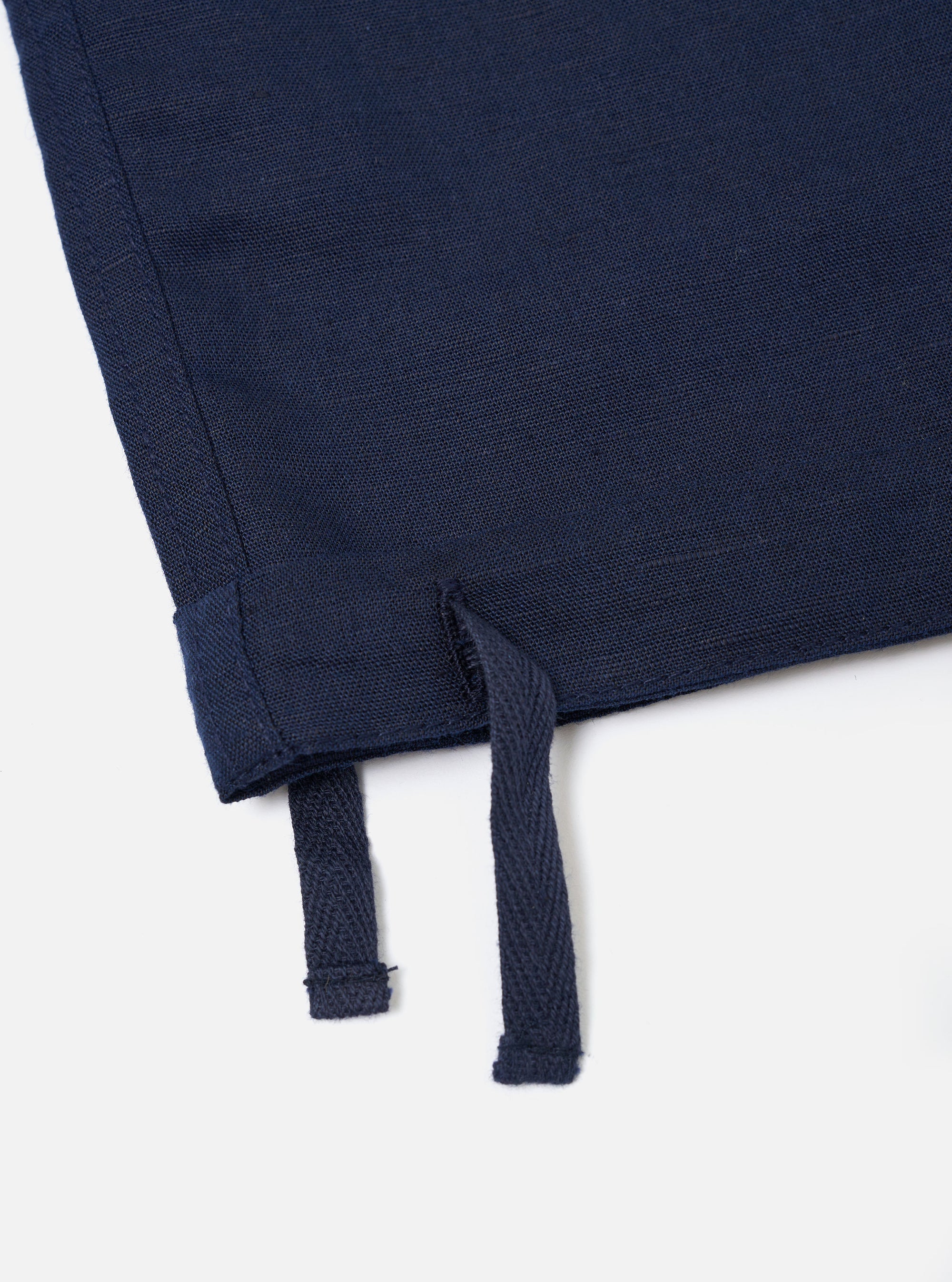 Navy Linen Cotton Shirting Parachute Pant