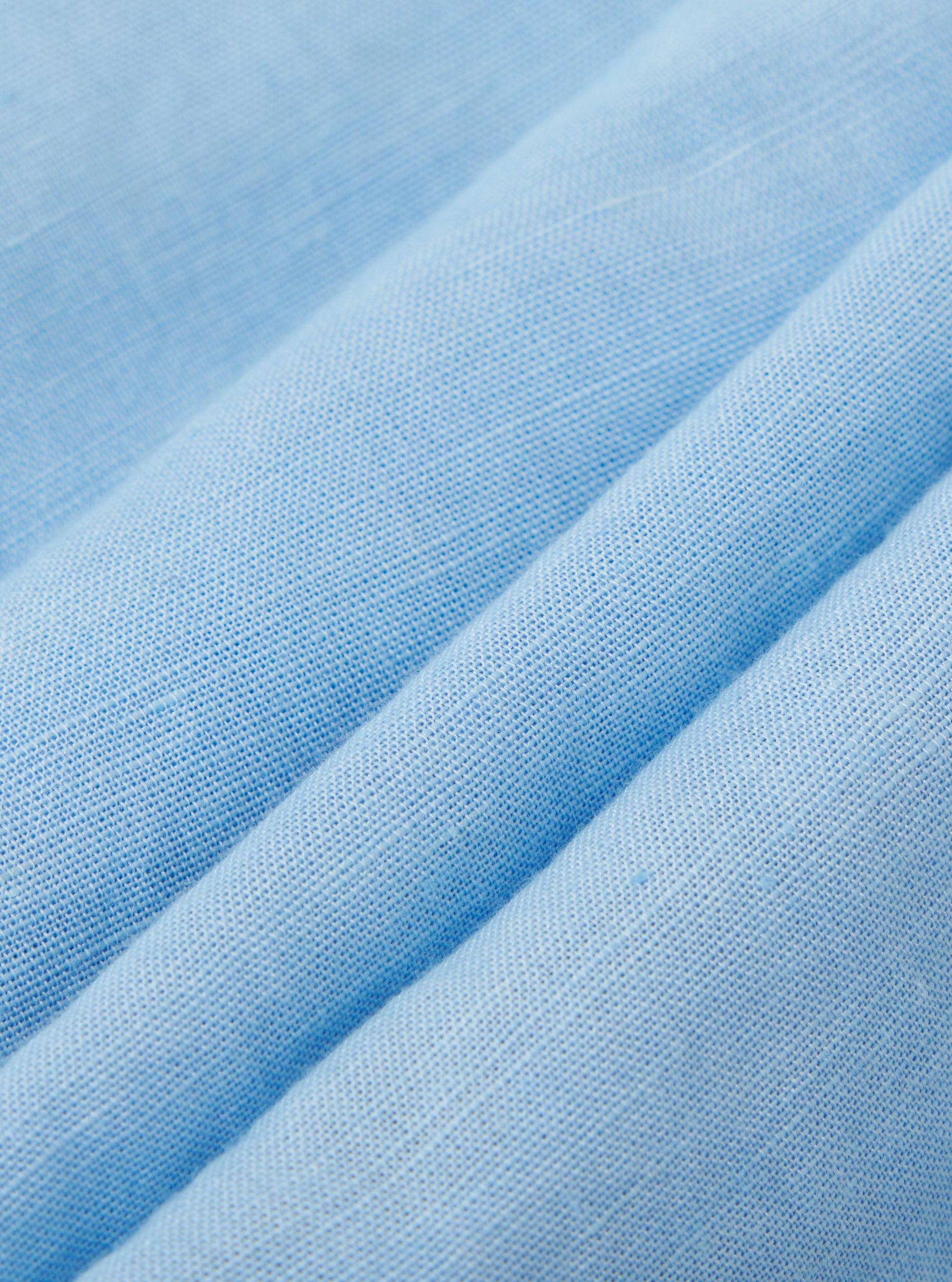 Pale Blue Linen Cotton Shirting Parachute Pant