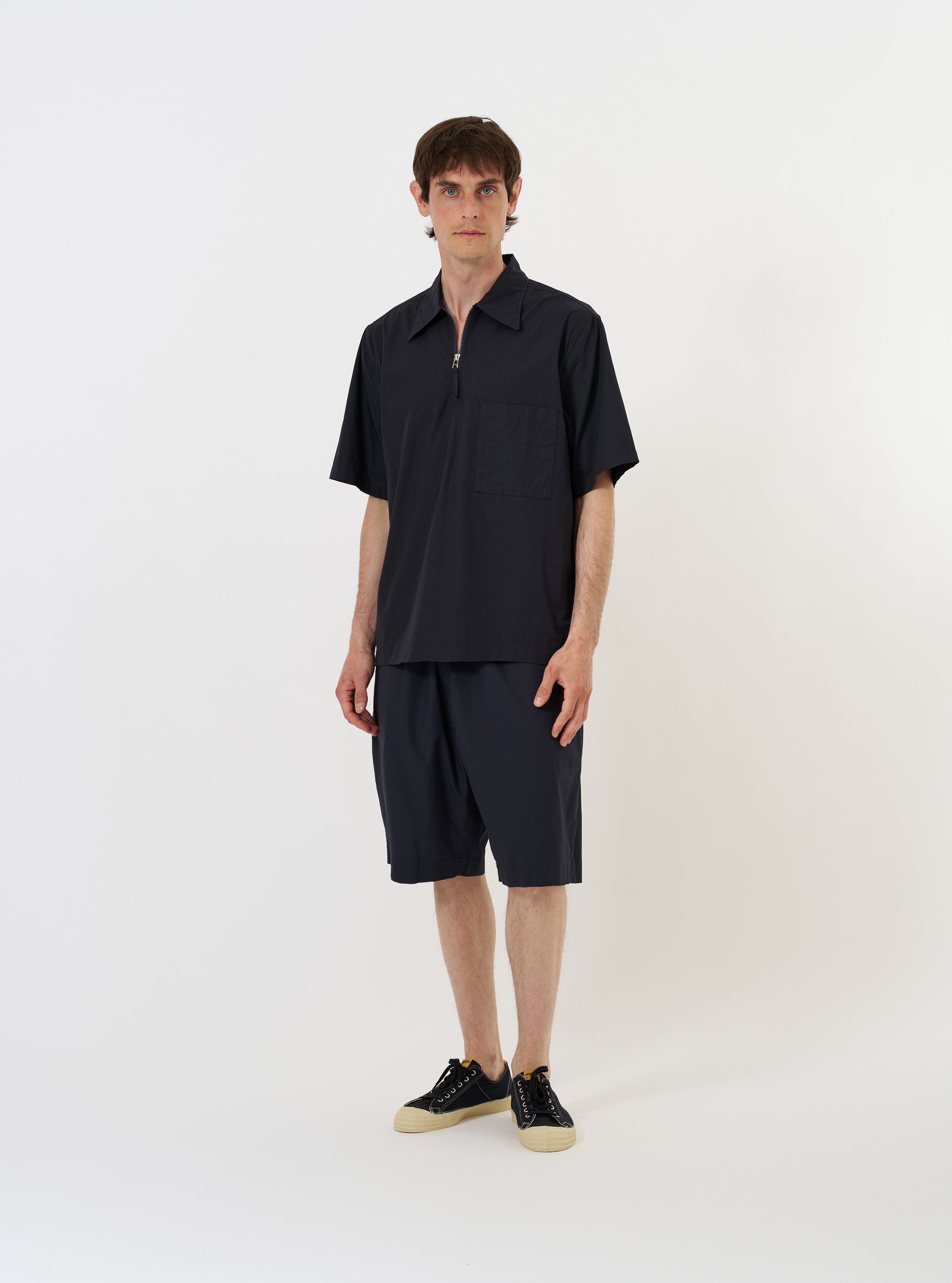 Navy Broadcloth Vacation Short
