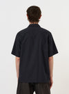 Navy Broadcloth Camp Shirt