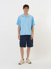 Pale Blue Broadcloth Camp Shirt