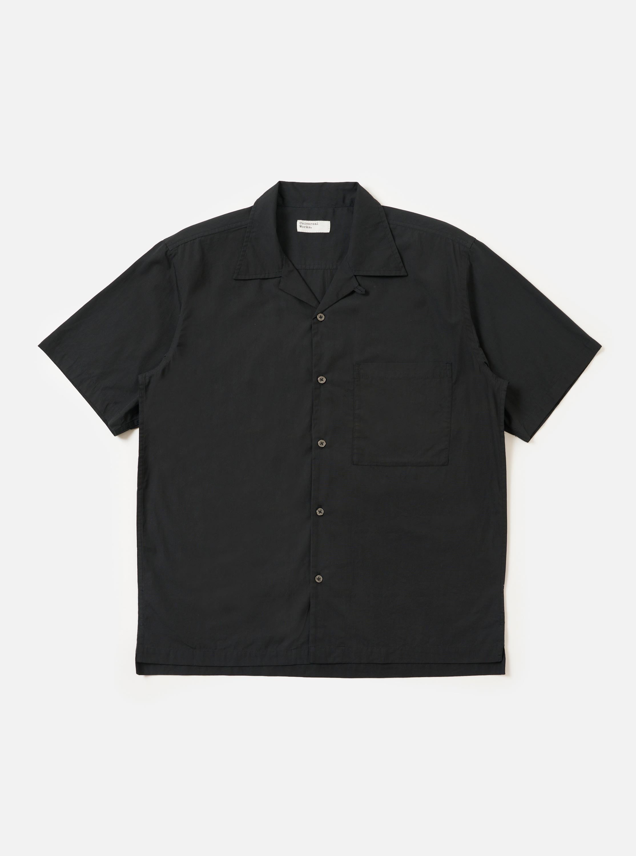 POLYPLOID FIELD SHIRT C サイズ2 BLACK Men's Black Broadcloth Camp Shirt – Universal Works