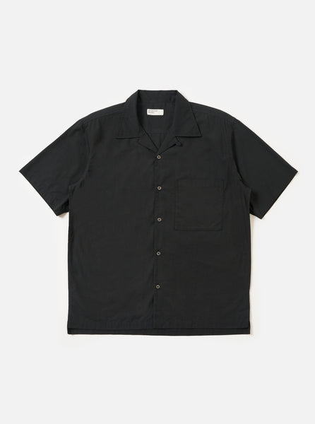 Men's Black Broadcloth Camp Shirt – Universal Works