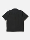 Black Broadcloth Camp Shirt