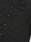 Black Broadcloth Camp Shirt