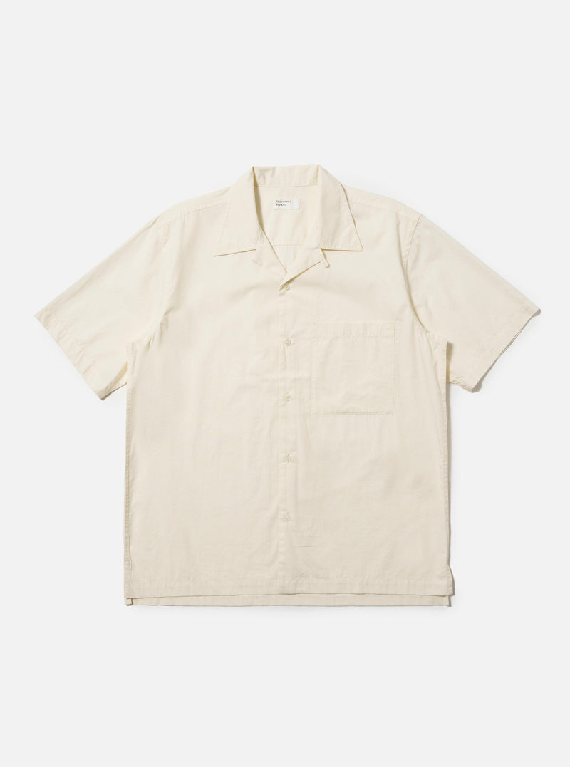 Ecru Broadcloth Camp Shirt