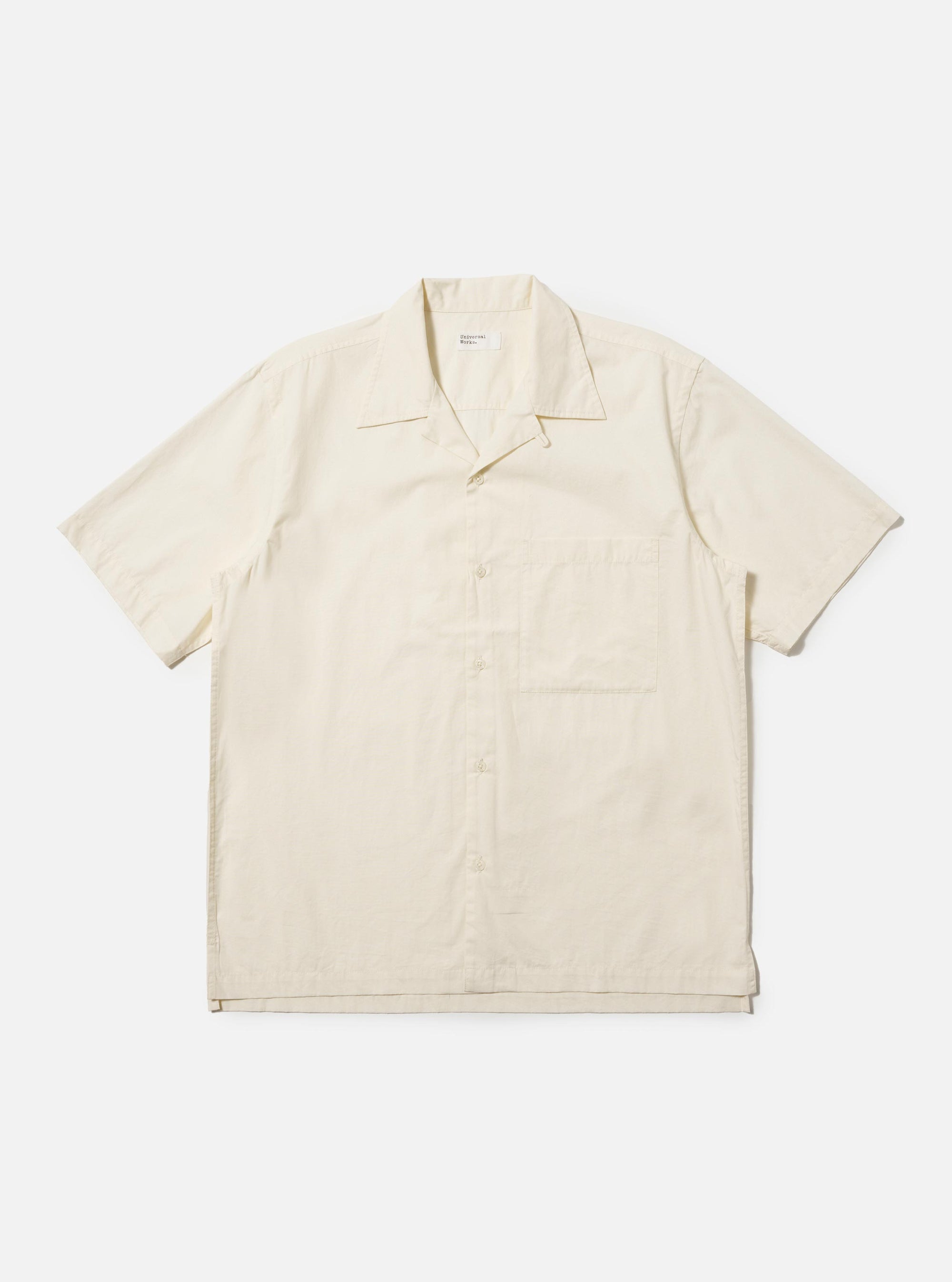 Ecru Broadcloth Camp Shirt