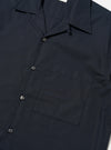 Navy Broadcloth Camp Shirt