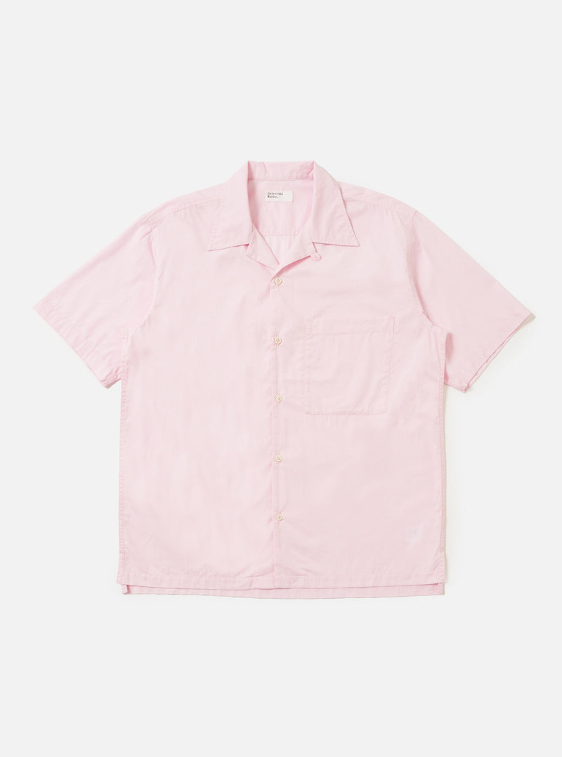 Pale Pink Broadcloth Camp Shirt