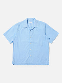 Pale Blue Broadcloth Camp Shirt