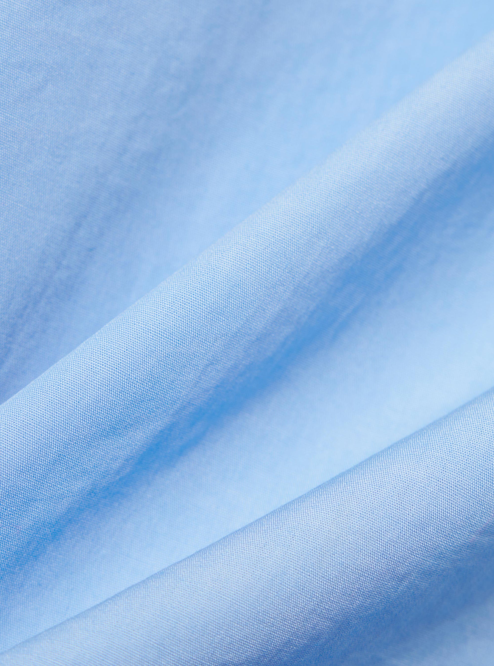 Pale Blue Broadcloth Camp Shirt