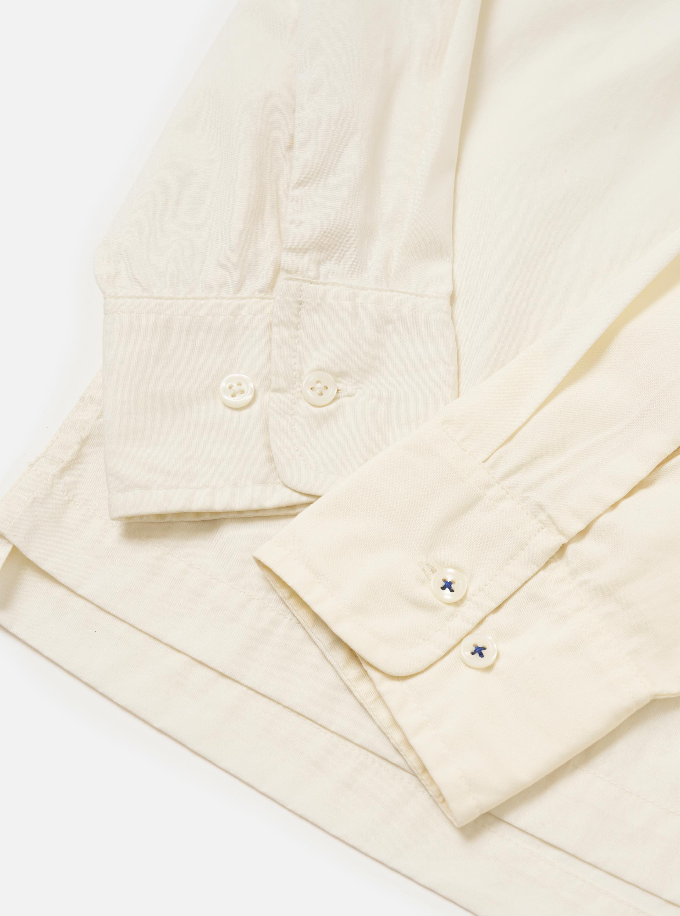 Men's Ecru Cotton Lucky Long Sleeve Shirt – Universal Works