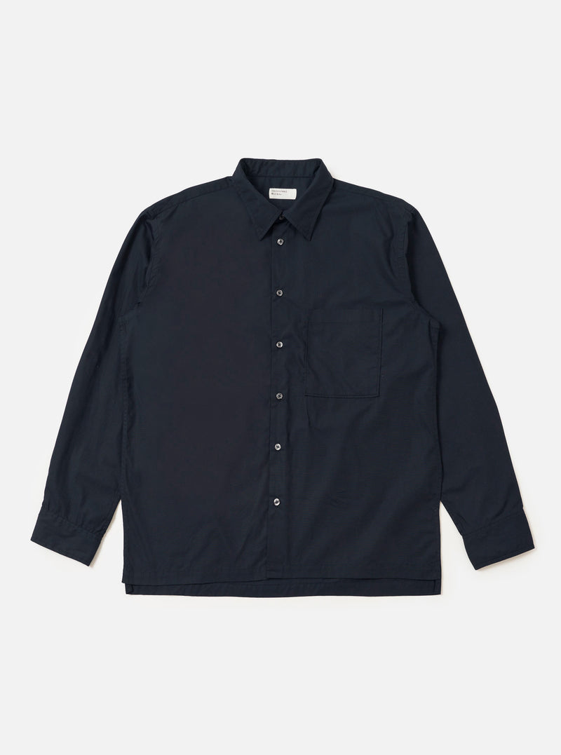 Navy Broadcloth Lucky Shirt