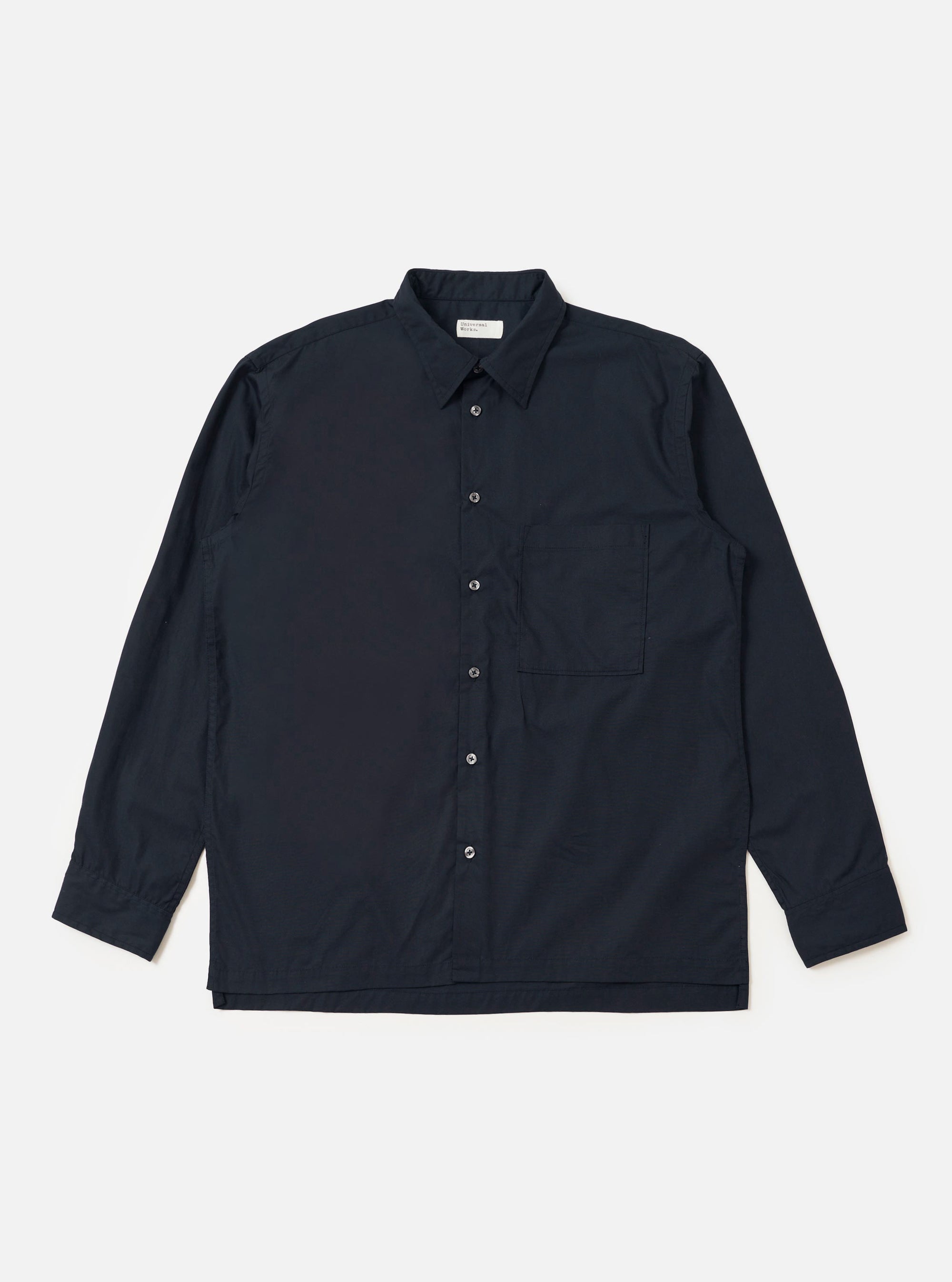 Men's Navy Cotton Lucky Long Sleeve Shirt – Universal Works