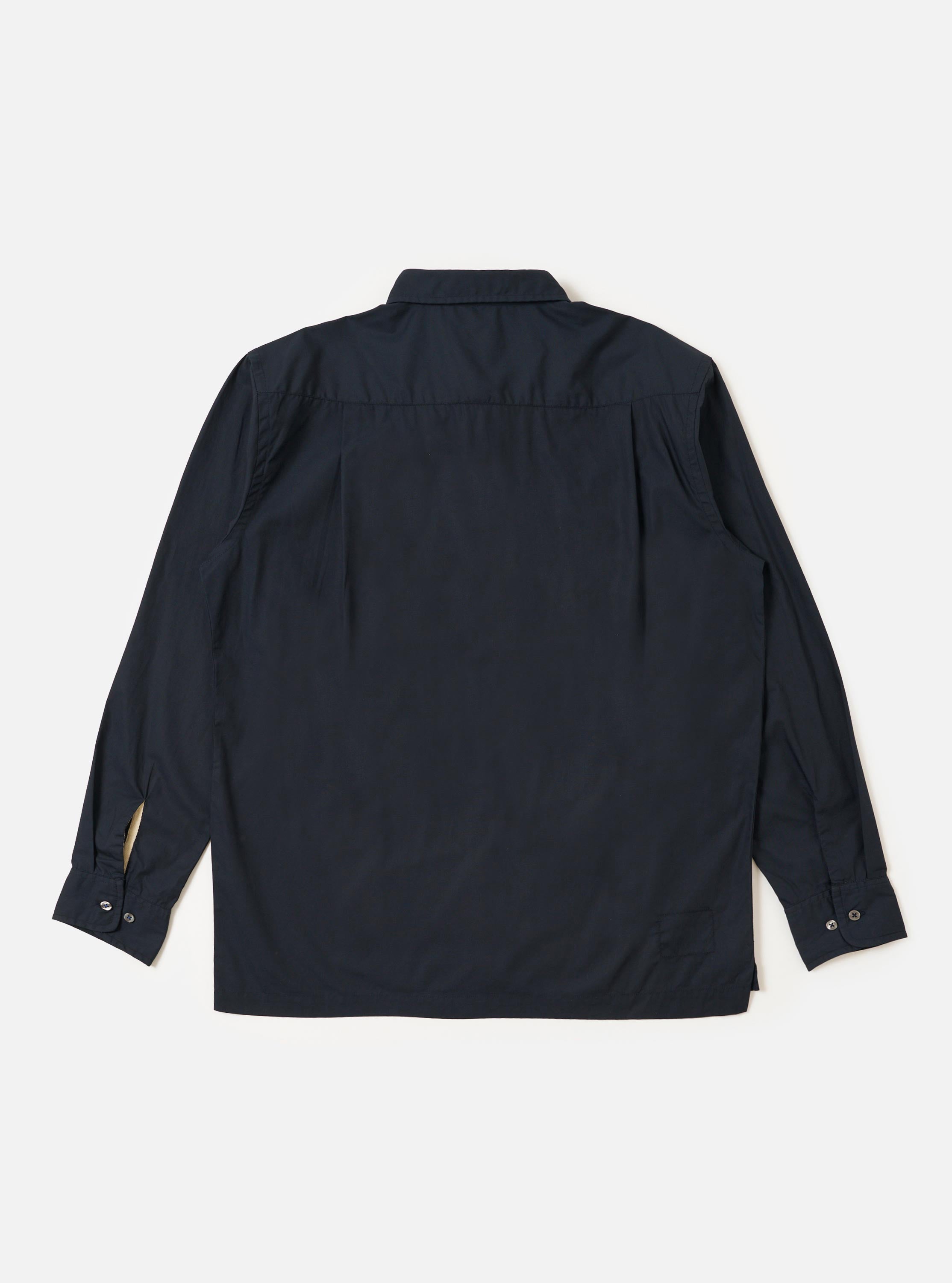 Men's Navy Cotton Lucky Long Sleeve Shirt – Universal Works