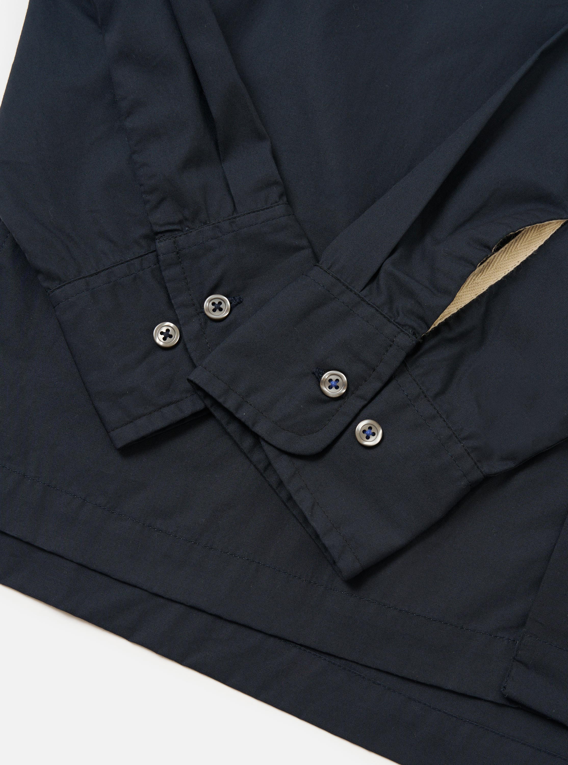 Men's Navy Cotton Lucky Long Sleeve Shirt – Universal Works
