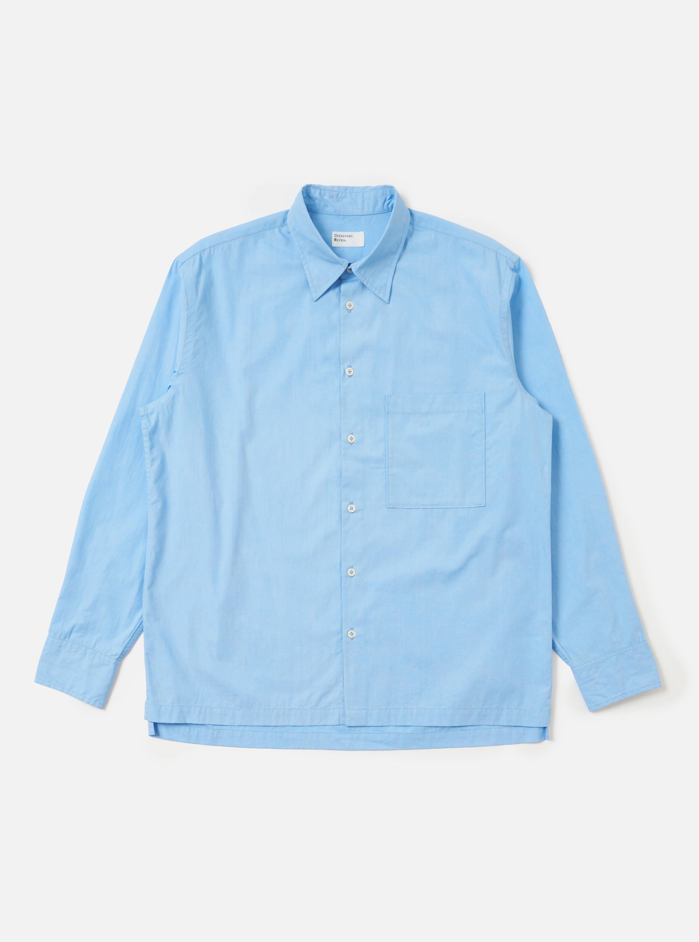 Men's Pale Blue Cotton Lucky Long Sleeve Shirt – Universal Works