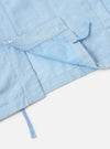 Pale Blue Linen Cotton Shirting Parachute Shirt