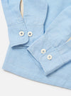 Pale Blue Linen Cotton Shirting Parachute Shirt