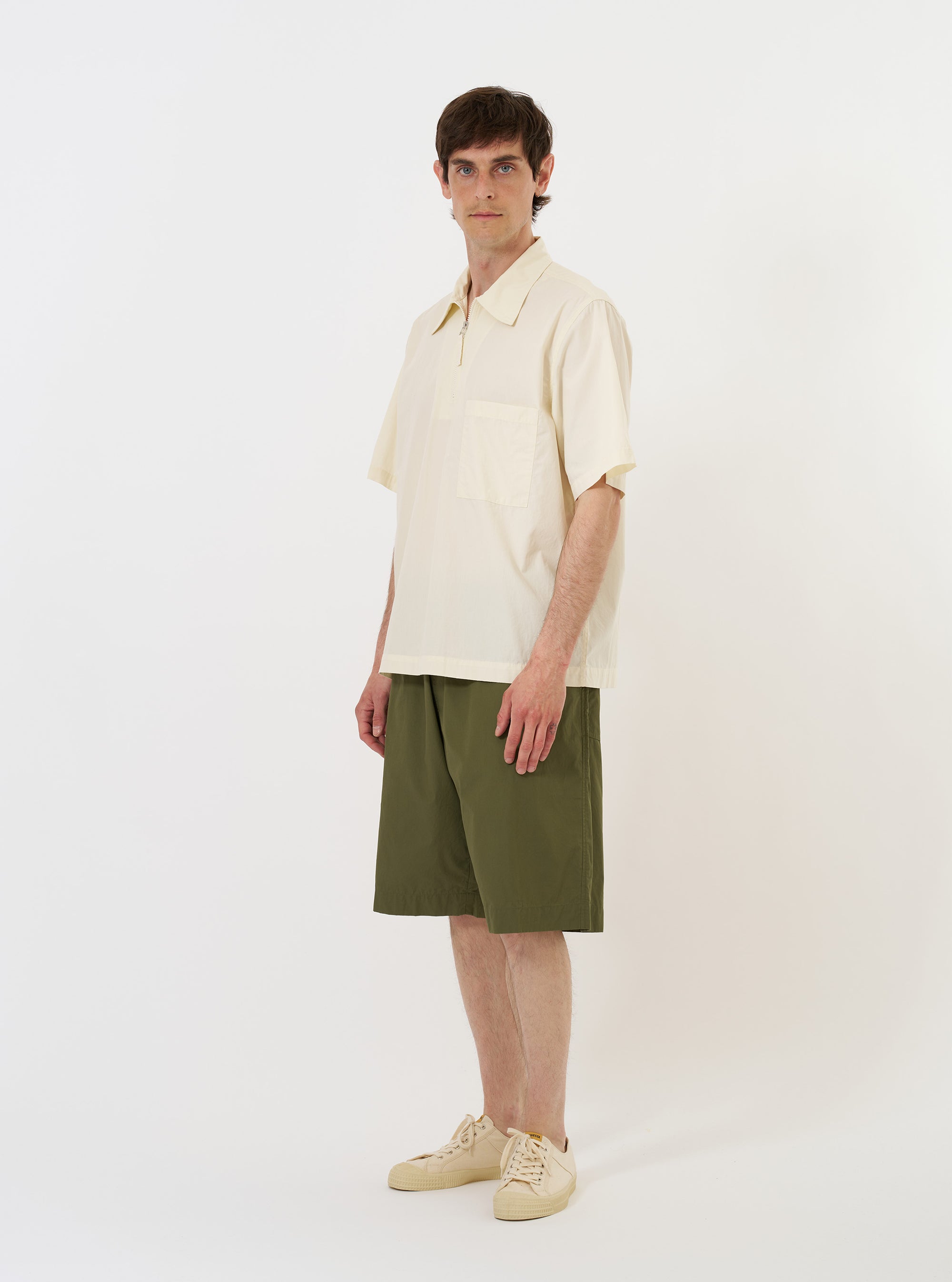 Ecru Broadcloth Ewan Shirt
