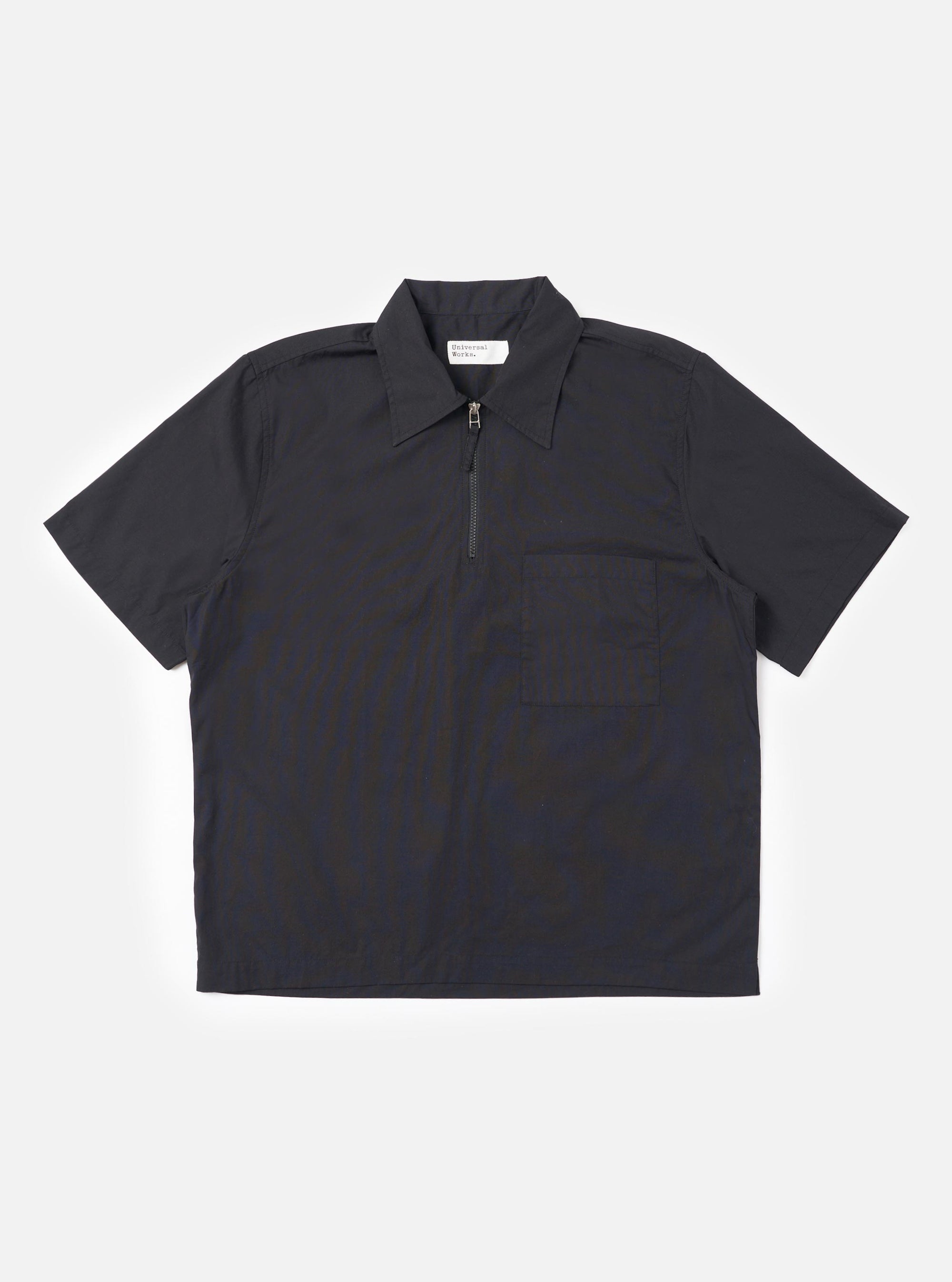 Black Broadcloth Ewan Shirt