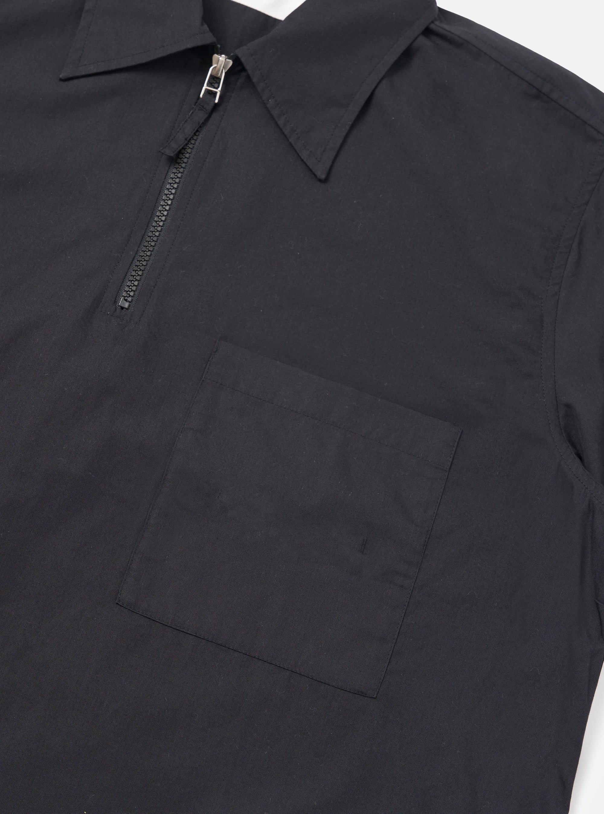 Black Broadcloth Ewan Shirt