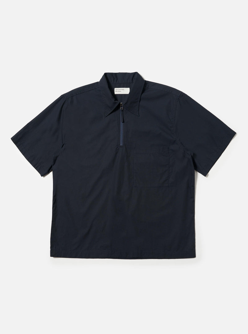 Navy Broadcloth Ewan Shirt