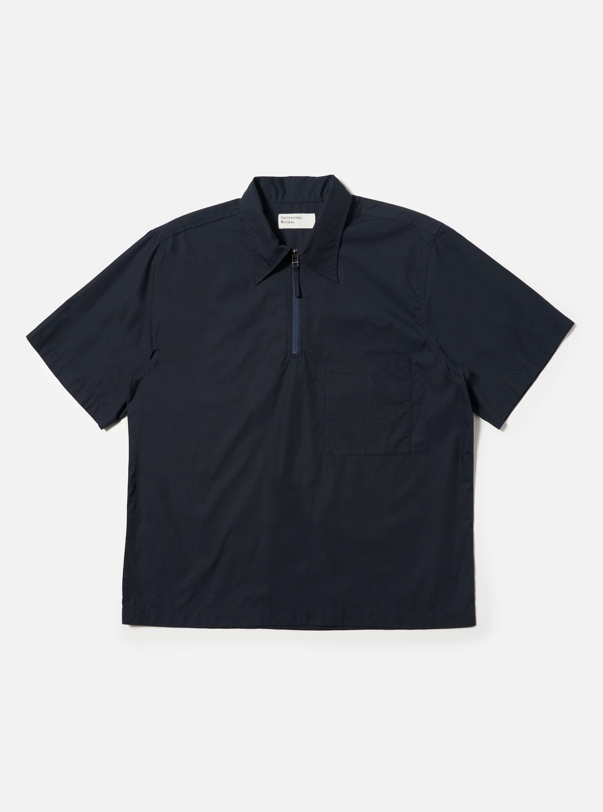 Navy Broadcloth Ewan Shirt