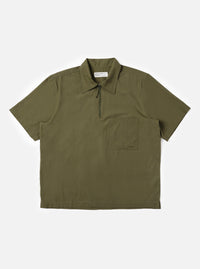 Olive Broadcloth Ewan Shirt