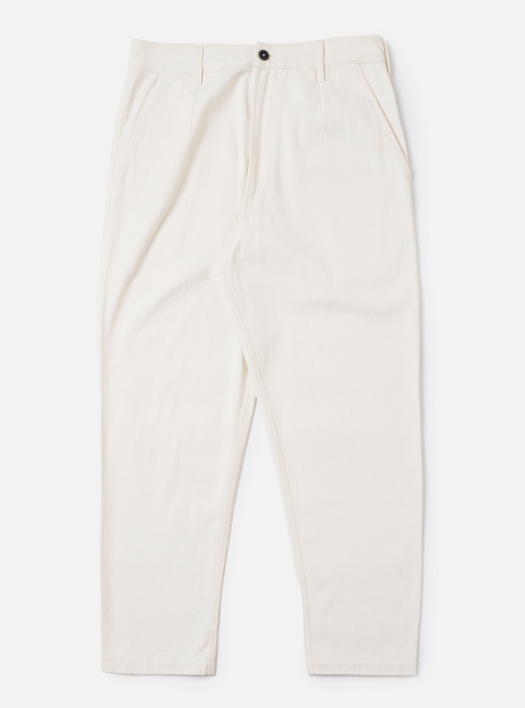Ecru Slub Drill Dizzy Trouser